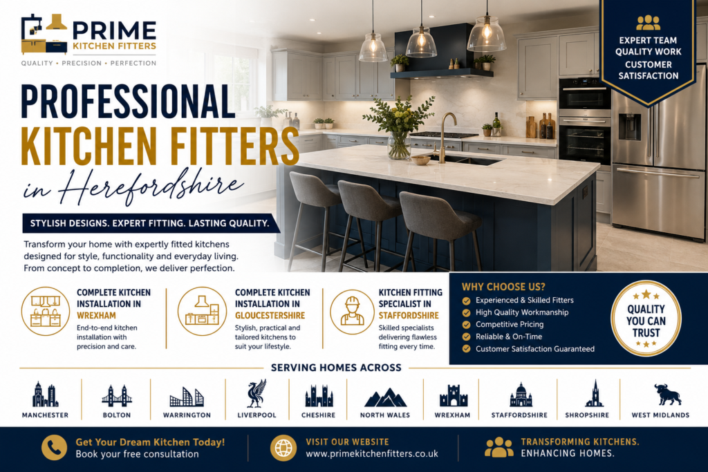 Professional Kitchen Fitters in Herefordshire