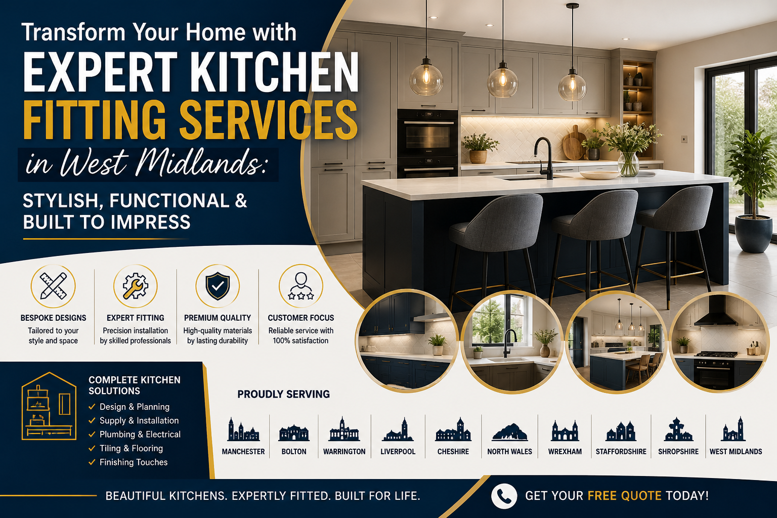 Expert Kitchen Fitting Services in West Midlands